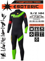 Гидрокостюм Esoteric Avatar II 3/2  Green/Red