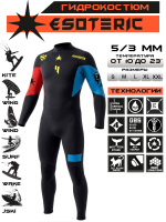 Гидрокостюм Esoteric Warrior II Thermo 5/3  Blue/Red