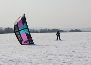 Фото Обзор от Александра Фураева с весенне-зимнего сноукайт катания